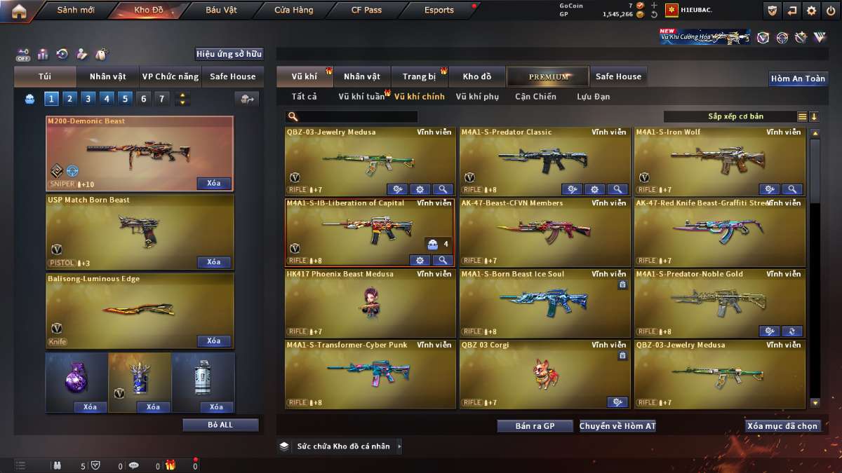 shop acc cf uy tin gia re
